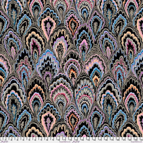 Free Spirit Kaffe Fassett Collective PWGP207 Black Marble Scallops By The Yard