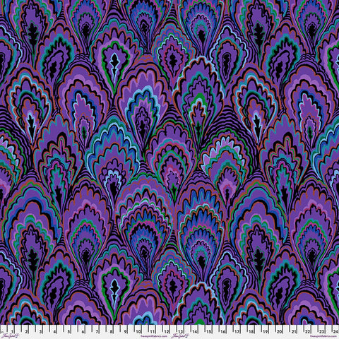 Free Spirit Kaffe Fassett Collective PWGP207 Purple Marble Scallops By The Yard