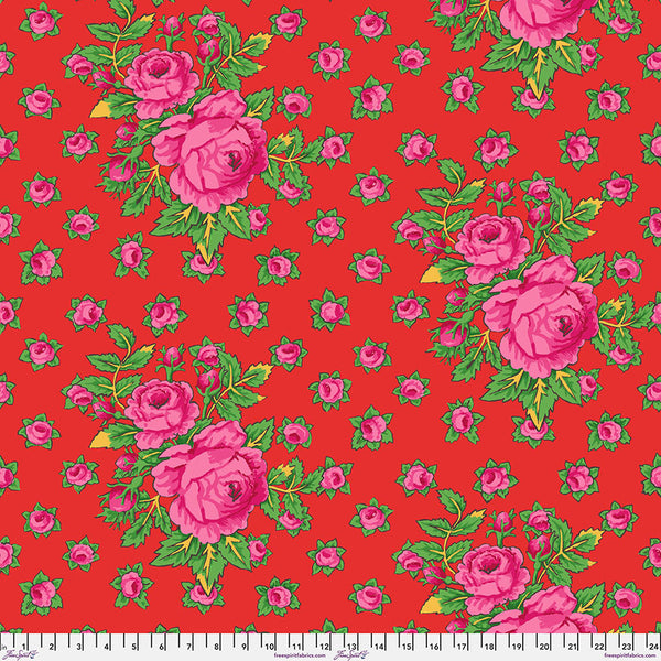 Free Spirit Kaffe Fassett Collective PWGP212 Red Rosie By The Yard