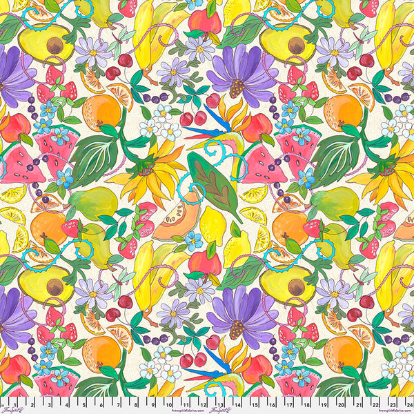 Free Spirit Fruitopia PWHG003 Cream Fruit Salad & Cream By The Yard