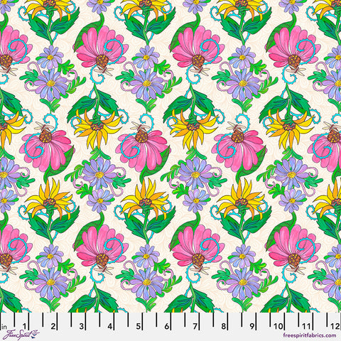 Free Spirit Fruitopia PWHG007 Cream Spring Floral By The Yard
