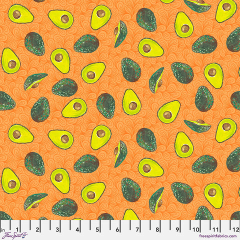 Free Spirit Fruitopia PWHG012 Orange Avacado Toss By The Yard