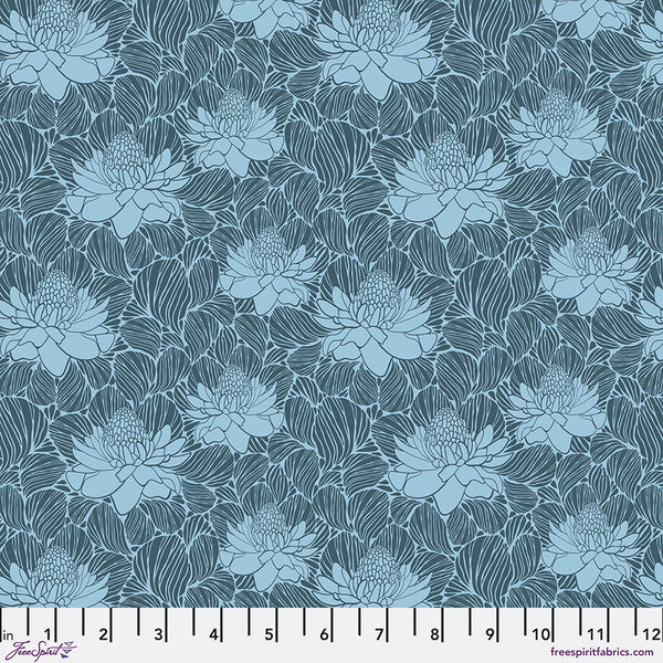 Free Spirit Paradise Blooms PWKI010 Slate Waratah Grandeur By The Yard