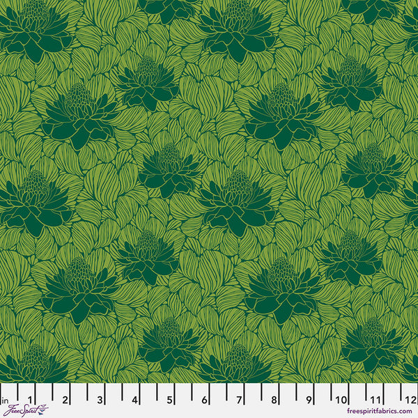 Free Spirit Paradise Blooms PWKI011 Emerald Waratahs By The Yard