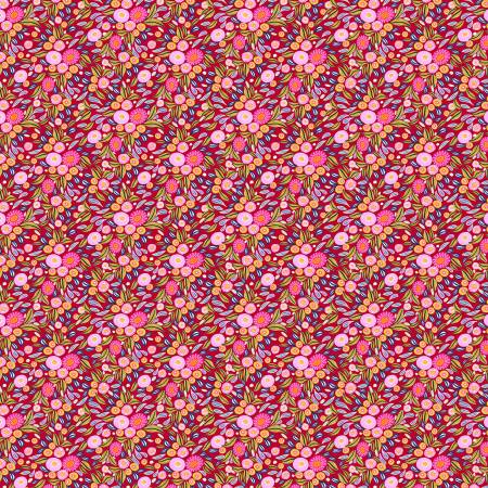 Free Spirit Paradise Blooms PWKI014 Cherry Wandering Wildflowers By The Yard