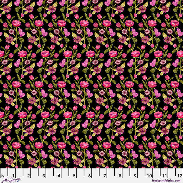 Free Spirit Springtime Splendour PWKI023 Licorice Petal Path By The Yard
