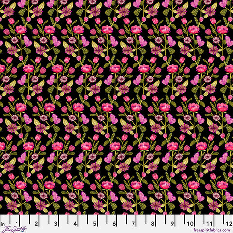 Free Spirit Springtime Splendour PWKI023 Licorice Petal Path By The Yard