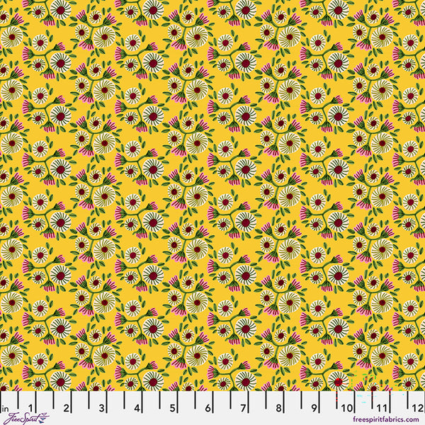 Free Spirit Springtime Splendour PWKI026 Buttercup Sunshine Ditsy By The Yard