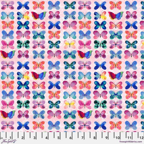 Free Spirit Love In The Wild PWKT035 Pink Sweet Wing Love By The Yard