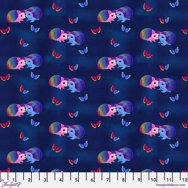 Free Spirit Love In The Wild PWKT041 Navy Love Bright By The Yard