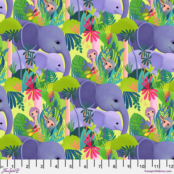 Free Spirit Love In The Wild PWKT044 Green Love In The Jungle By The Yard