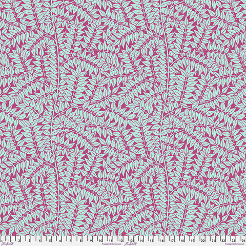 Free Spirit Kaffe X Morris & Co. PWKW009 MAGENTA Branches By The Yard