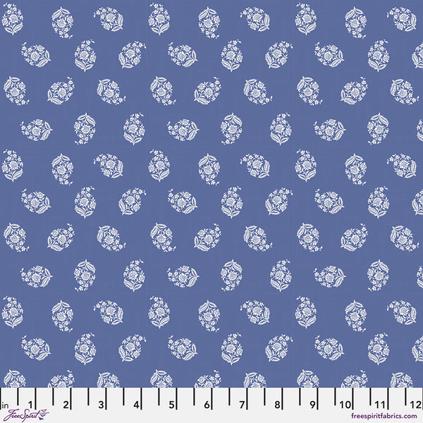 Free Spirit New Traditional PWLA012 Periwinkle Brittany 1.875 YARDS