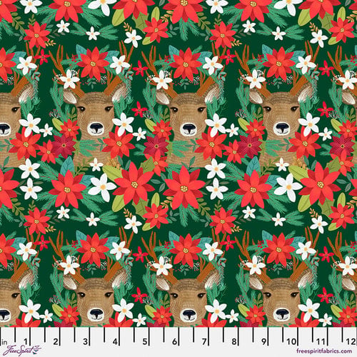 Free Spirit Christmas Cabin PWMC087 Multi Reindeer Revelry By The Yard