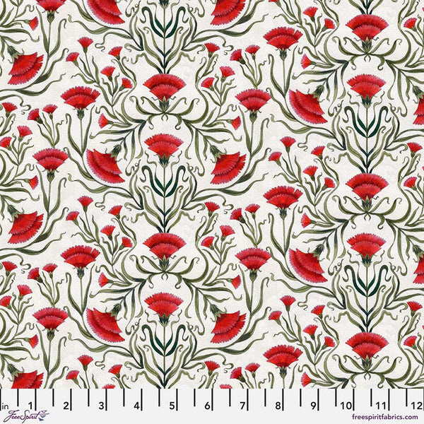 Free Spirit Nocturnal Creatures PWMM007 White Carnation By The Yard
