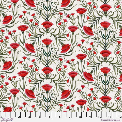 Free Spirit Nocturnal Creatures PWMM007 White Carnation By The Yard