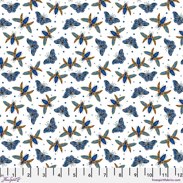 Free Spirit Nocturnal Creatures PWMM011 Blue Flying Wonders By The Yard