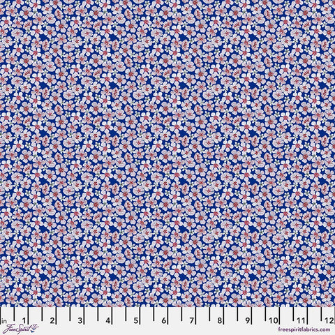 Free Spirit Nocturnal Creatures PWMM012 Blue Cherry Blossoms By The Yard