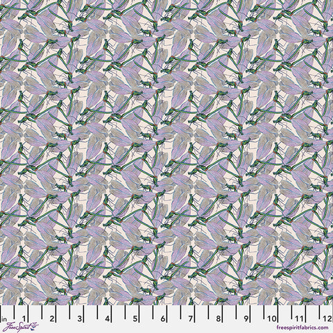 Free Spirit Secret Garden PWMM019 Lilac Dragonfly By The Yard