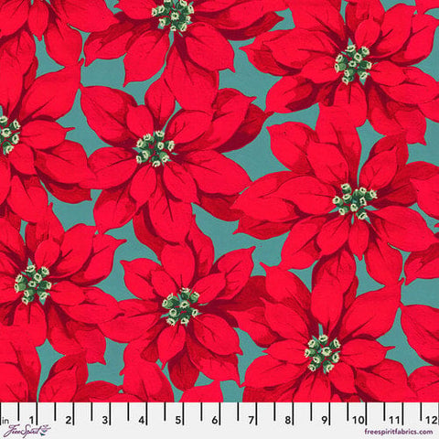 Free Spirit PWMN061 Red Large Poinsettia By The Yard