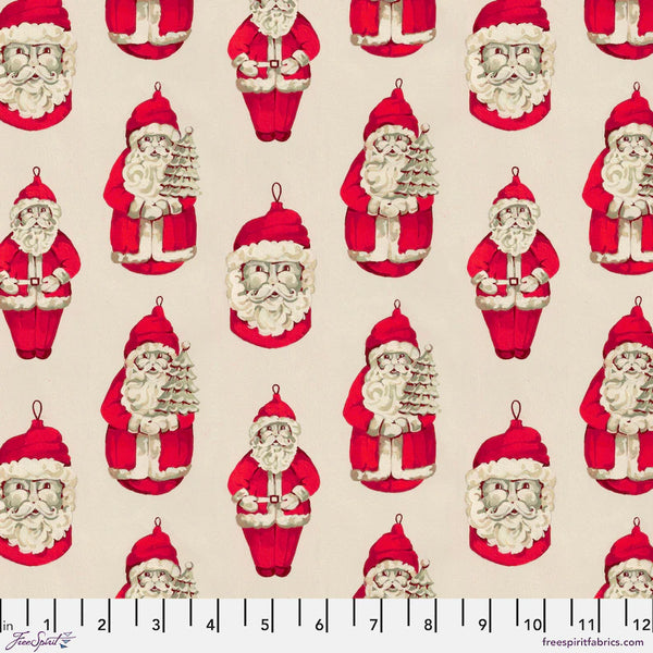 Free Spirit PWMN063 Ivory Santas By The Yard