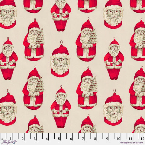 Free Spirit PWMN063 Ivory Santas By The Yard