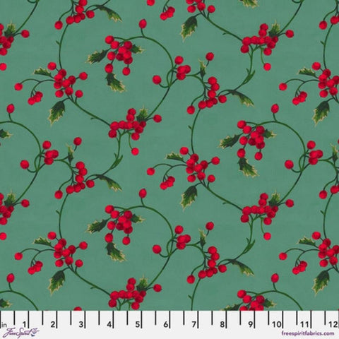 Free Spirit PWMN064 Green Scroll By The Yard