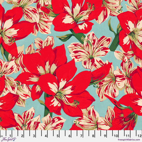 Free Spirit PWMN065 Red Holiday Floral By The Yard