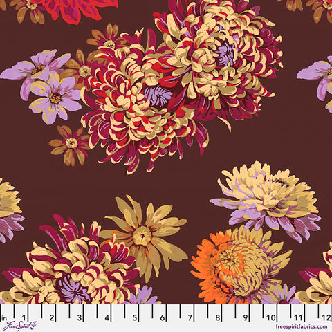 Free Spirit Golden Harvest PWMN080 Brown Fall Floral By The Yard