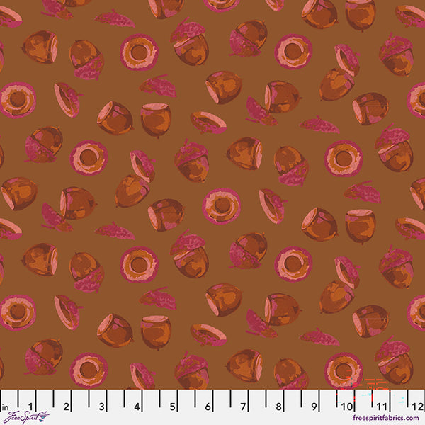 Free Spirit Golden Harvest PWMN087 Brown Acorn Harvest By The Yard