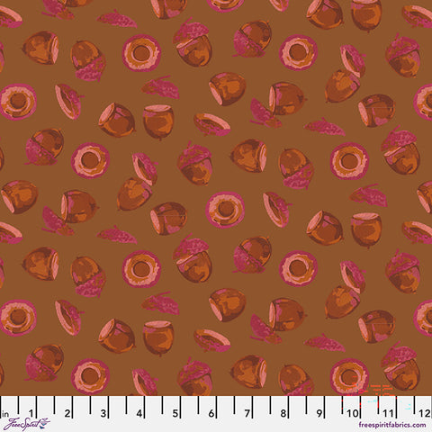 Free Spirit Golden Harvest PWMN087 Brown Acorn Harvest By The Yard