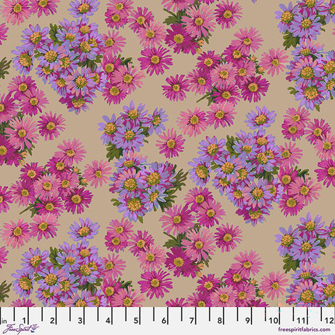Free Spirit Golden Harvest PWMN091 Fuchsia Asters By The Yard