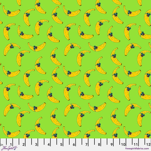 Free Spirit MulgaKongz PWMU021 XGreen Bounding Bananas By The Yard