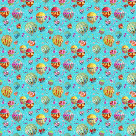 Free Spirit Festival PWOB112 Blue SM Balloons By The Yard