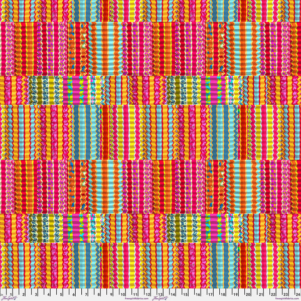 Free Spirit Festival PWOB115 Bright Zigzag By The Yard