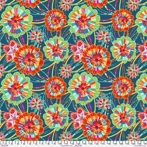 Free Spirit Festival PWOB116 Blue Rosettes By The Yard