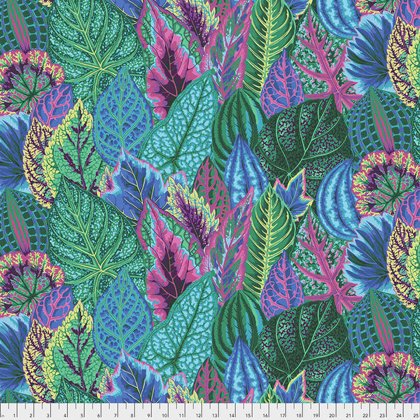 Free Spirit Kaffe Fassett PWPJ030 Turquoise Coleus By The Yard