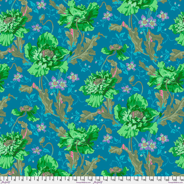 Free Spirit Kaffe Fassett PWPJ127 Green Papaver By The Yard