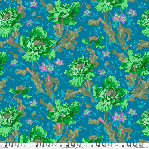 Free Spirit Kaffe Fassett PWPJ127 Green Papaver By The Yard