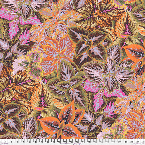 Free Spirit Kaffe Fassett Collective PWPJ132 Brown Bold Leaves By The Yard