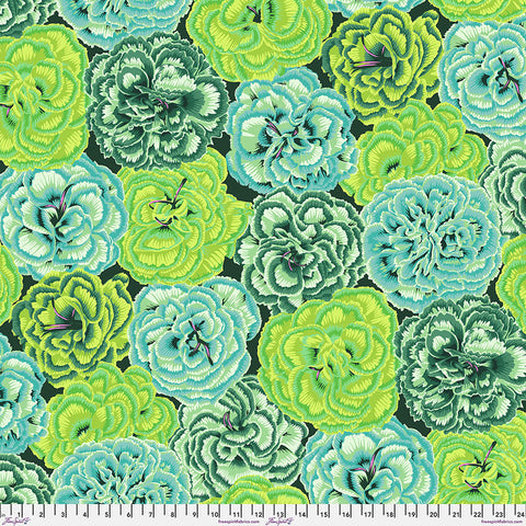 Free Spirit Kaffe Fassett Collective PWPJ133 Green Picotee Carnations By The Yard