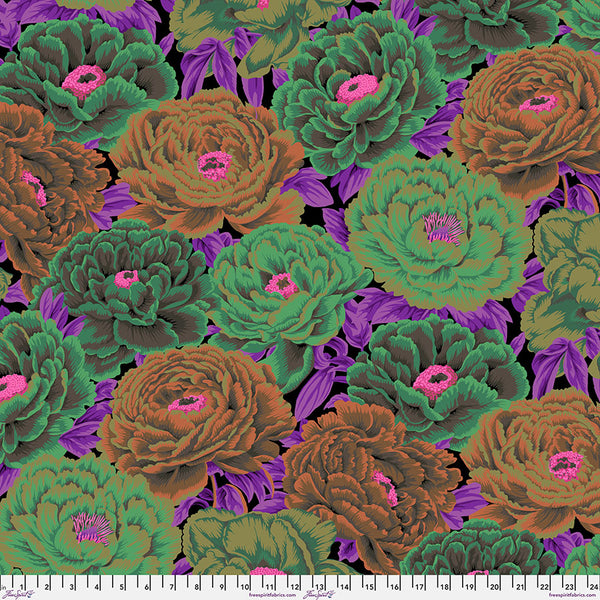 Free Spirit Kaffe Fassett Collective PWPJ136 Dark Tibetan Peony By The Yard