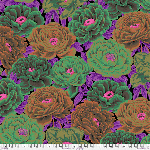 Free Spirit Kaffe Fassett Collective PWPJ136 Dark Tibetan Peony By The Yard