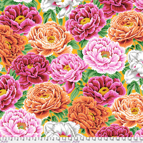 Free Spirit Kaffe Fassett Collective PWPJ136 Warm Tibetan Peony By The Yard