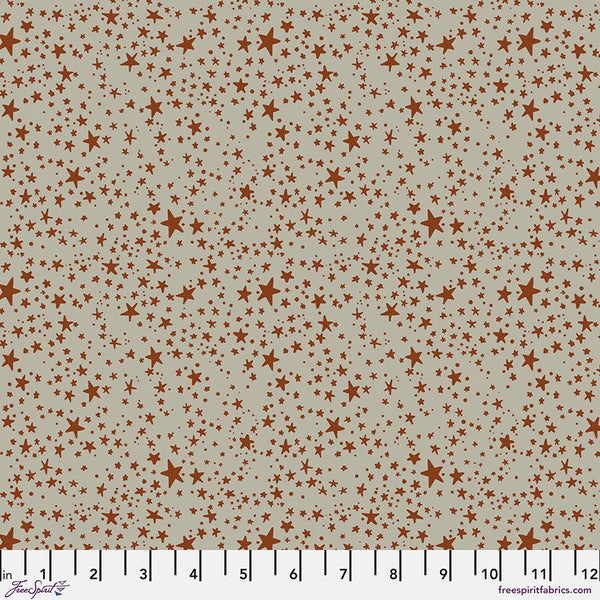Free Spirit Mystic Moonlight PWRH095 Orange Stars By The Yard