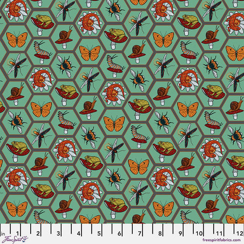 Free Spirit Garden Bed PWRH106 Mint Grid By The Yard