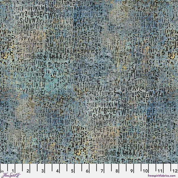 Free Spirit One Layer Away PWSE055 Ocean Lots Of Letters By The Yard