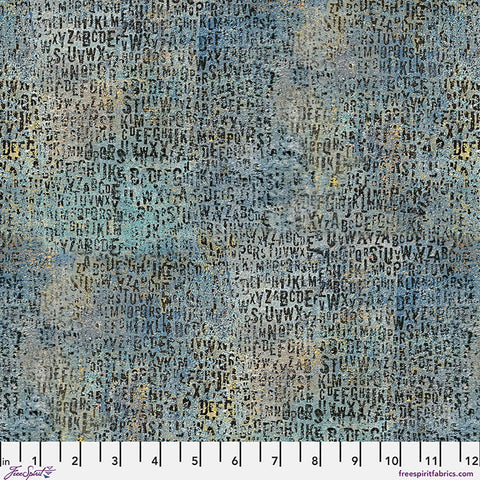 Free Spirit One Layer Away PWSE055 Ocean Lots Of Letters By The Yard