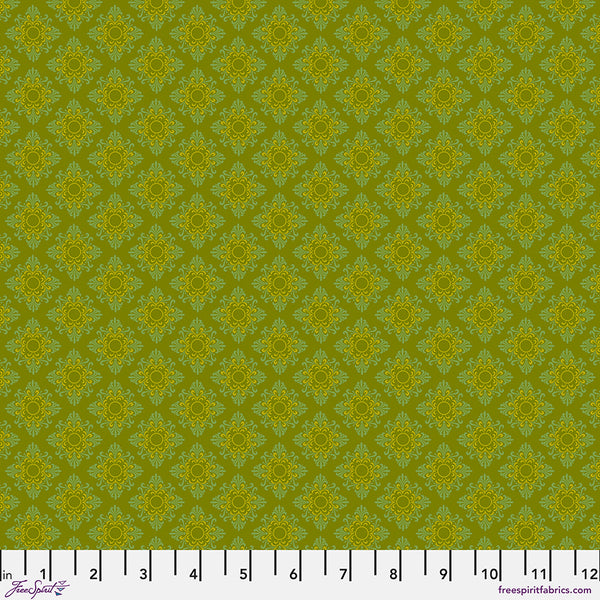 Free Spirit Vintage Cloth PWSK084 Moss Vondel 1.875 YARDS