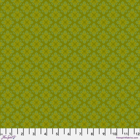 Free Spirit Vintage Cloth PWSK084 Moss Vondel 1.875 YARDS